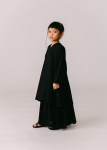 Kids: Terbit Kurung Top (Black)