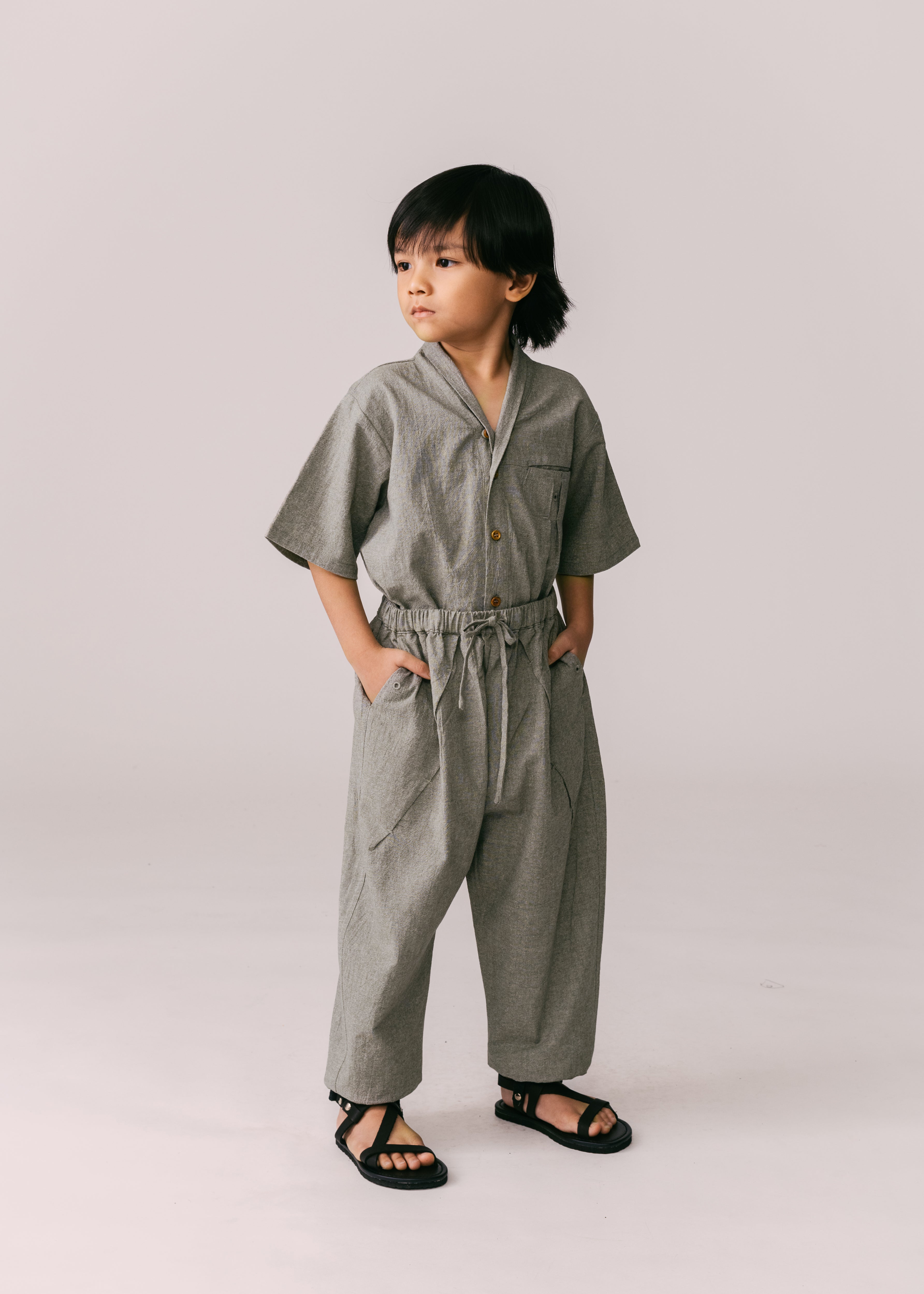 Kids: Alir Balloon Pants (Olive)