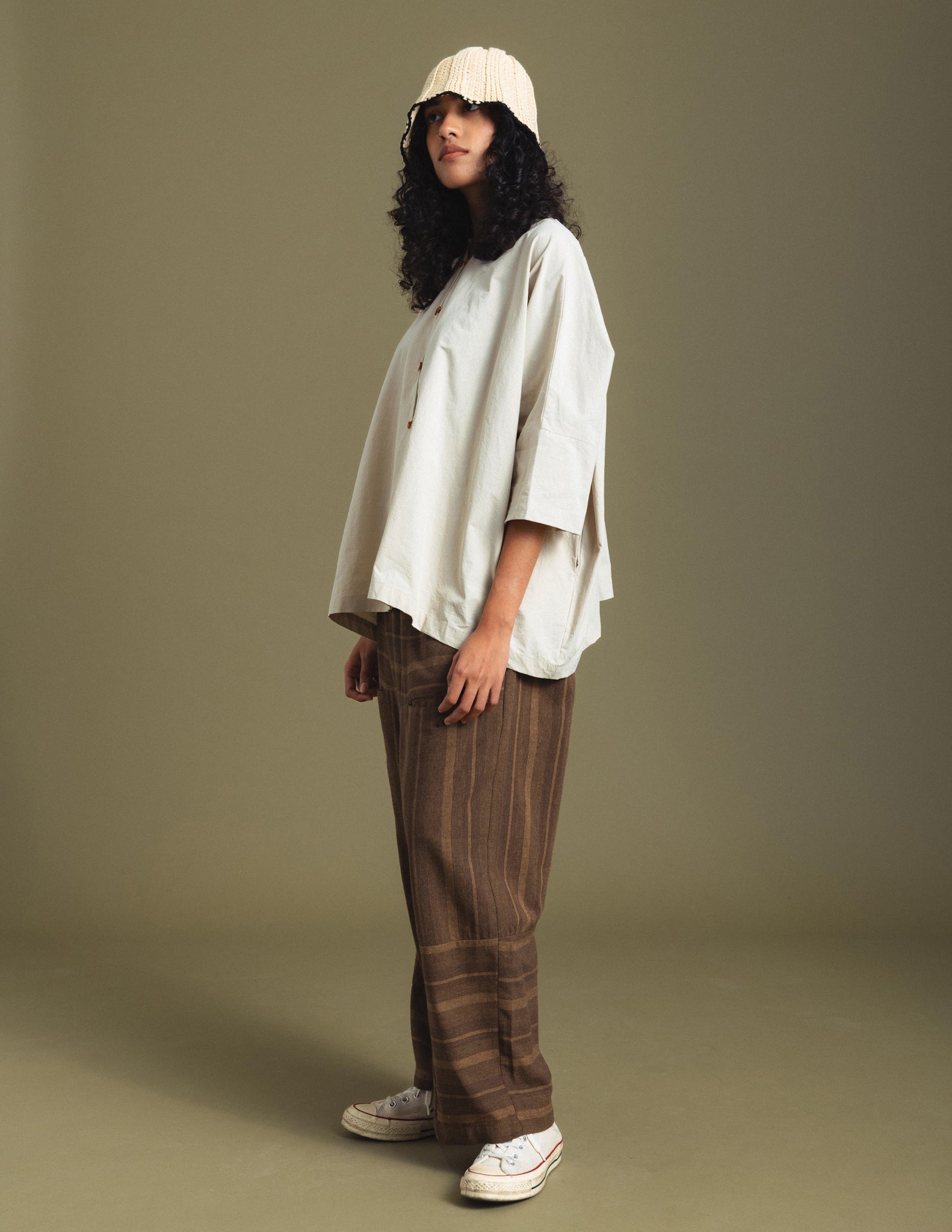 Women: The Kabur Multi Top (Beige)