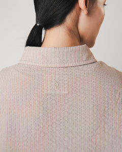 Women: The Collared Shirt (Russet Stripe)