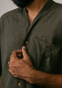 Men: Alir Collared Shirt (Olive)