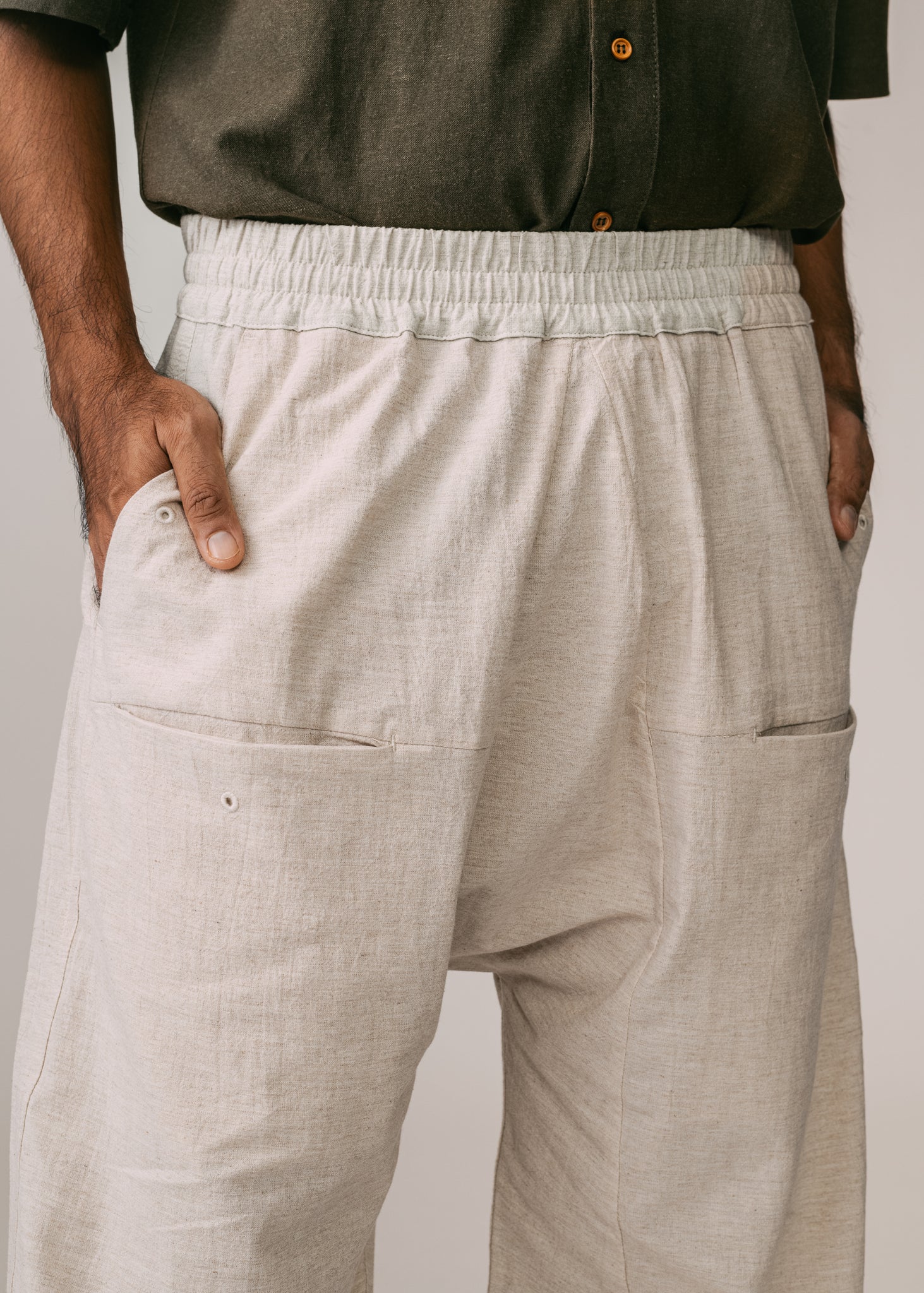 Unisex: Tahan Panelled Pants (Sand)