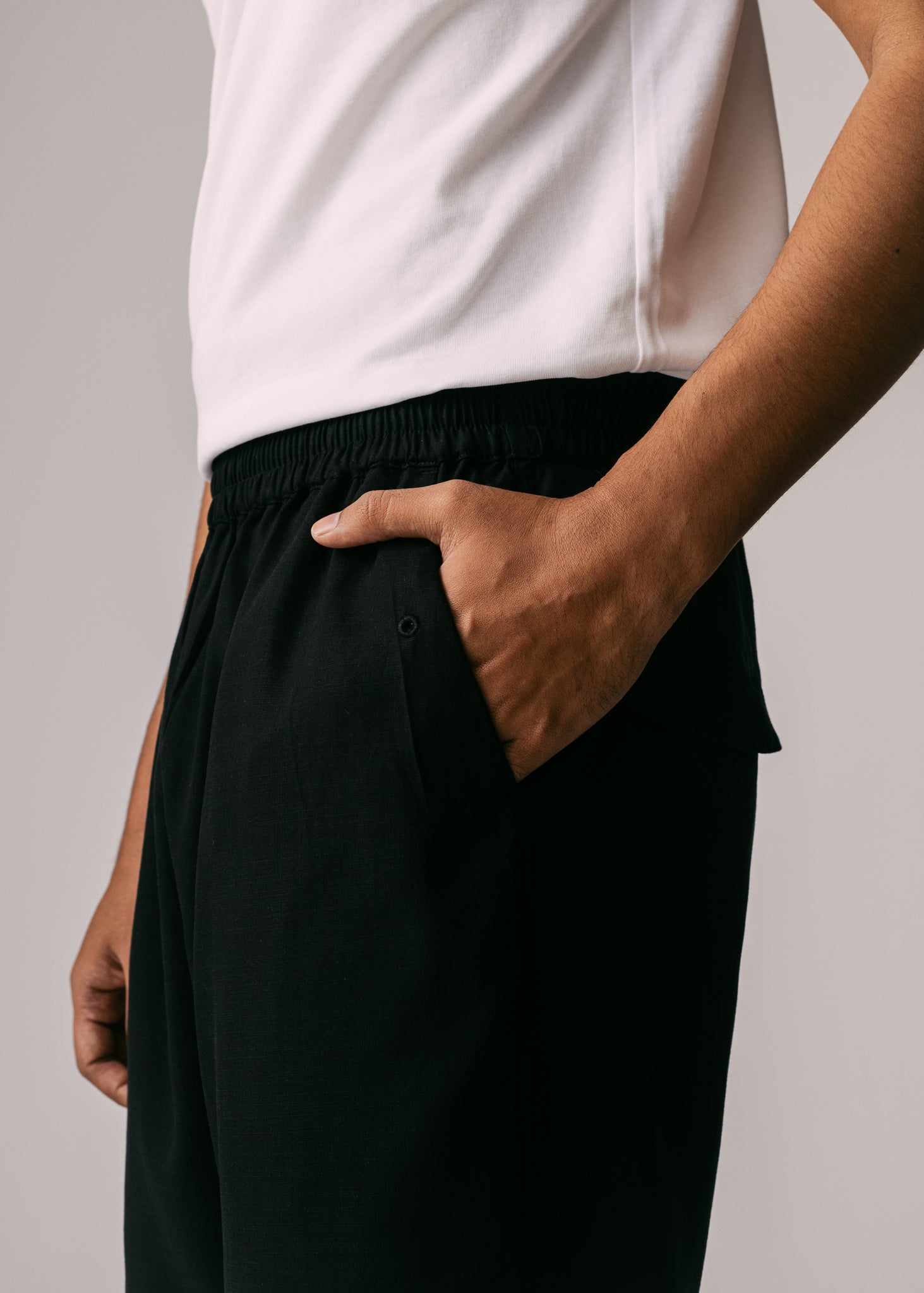 Men: Terus Straight Pants (Black)