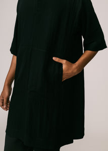 Unisex: Tahan Kurta Top (Black)