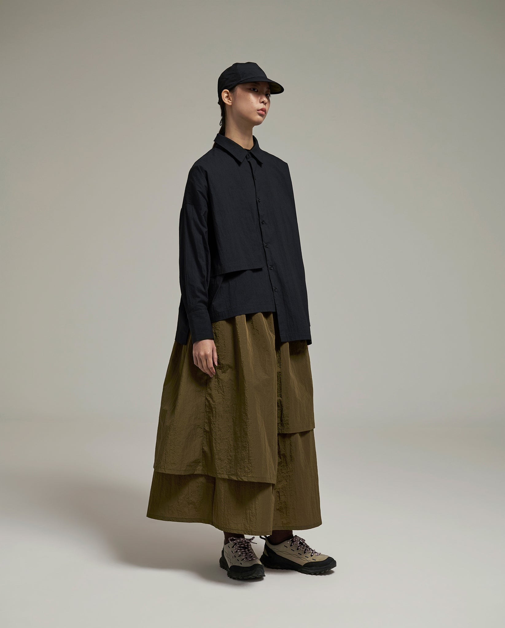 Unisex: The Asymmetrical Shirt (Black) – ANAABU.CO