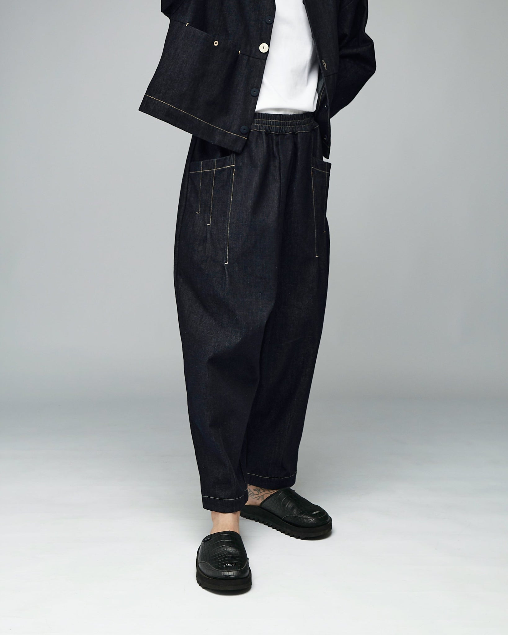 Unisex: The Loose Pants (Black Denim)