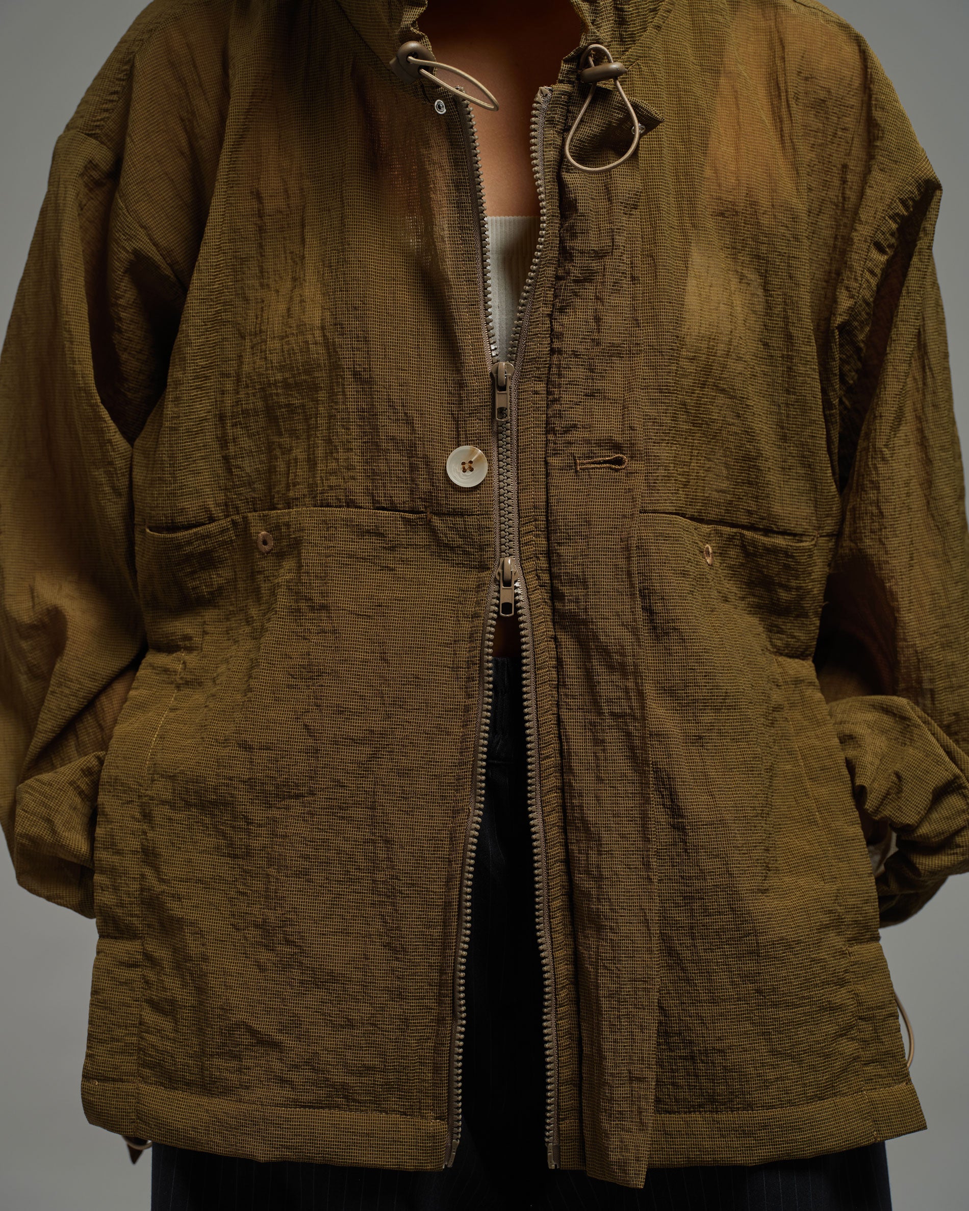 Unisex: The Hooded Jacket (Dark Olive)