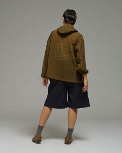 Unisex: The Hooded Jacket (Dark Olive)