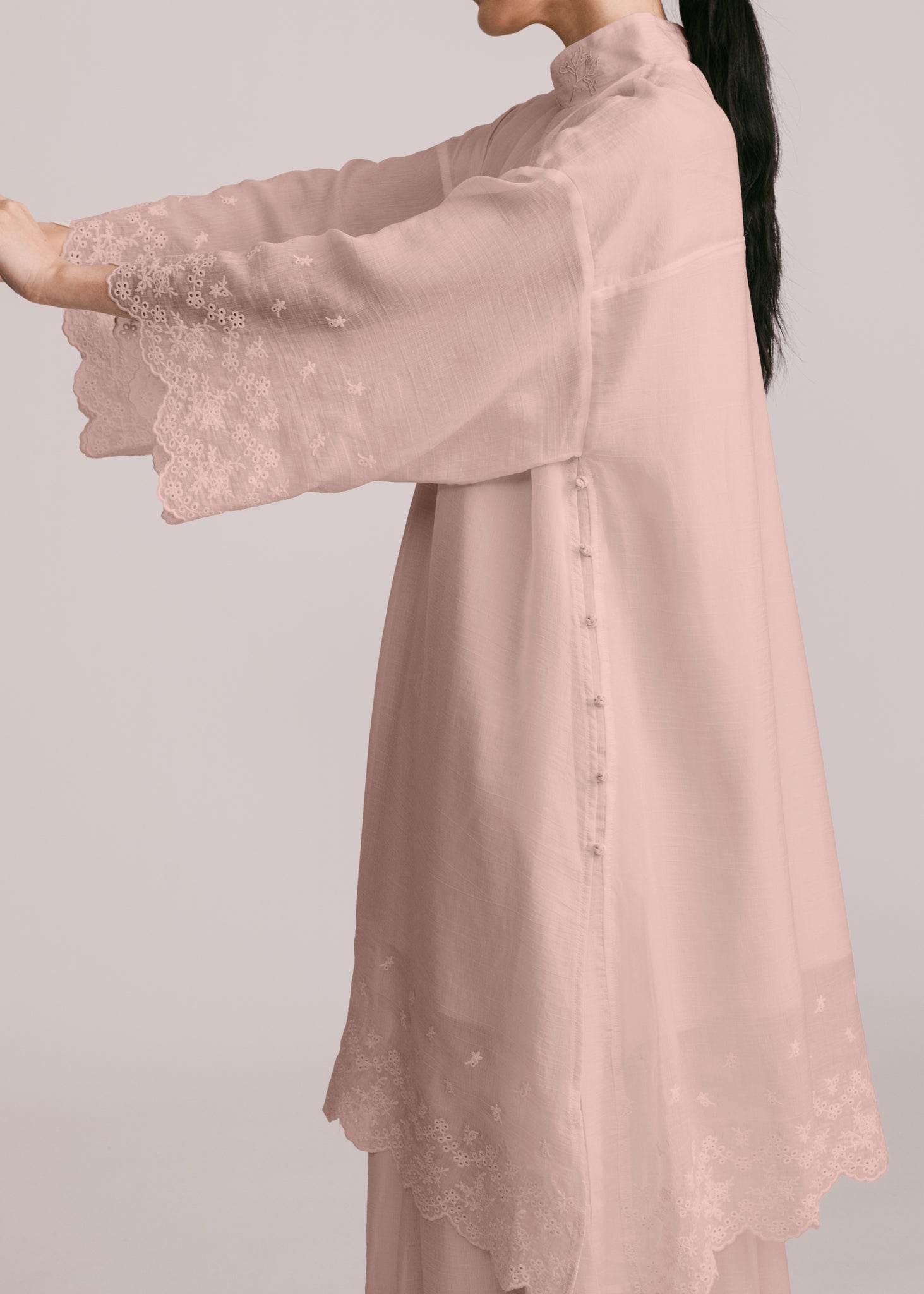 Women: Terbit Loose Kurung Top (Dusty Pink)