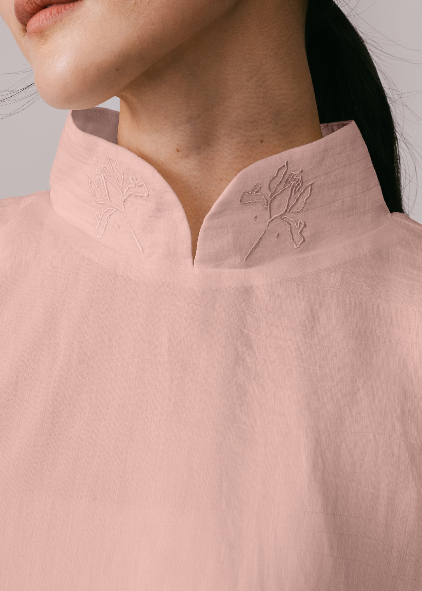 Women: Terbit Loose Kurung Top (Dusty Pink)