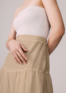 Women: Terbit Gathered Sarung (Light Brown)