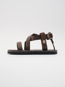 KIDS: SKY STRAP SANDAL (BROWN)