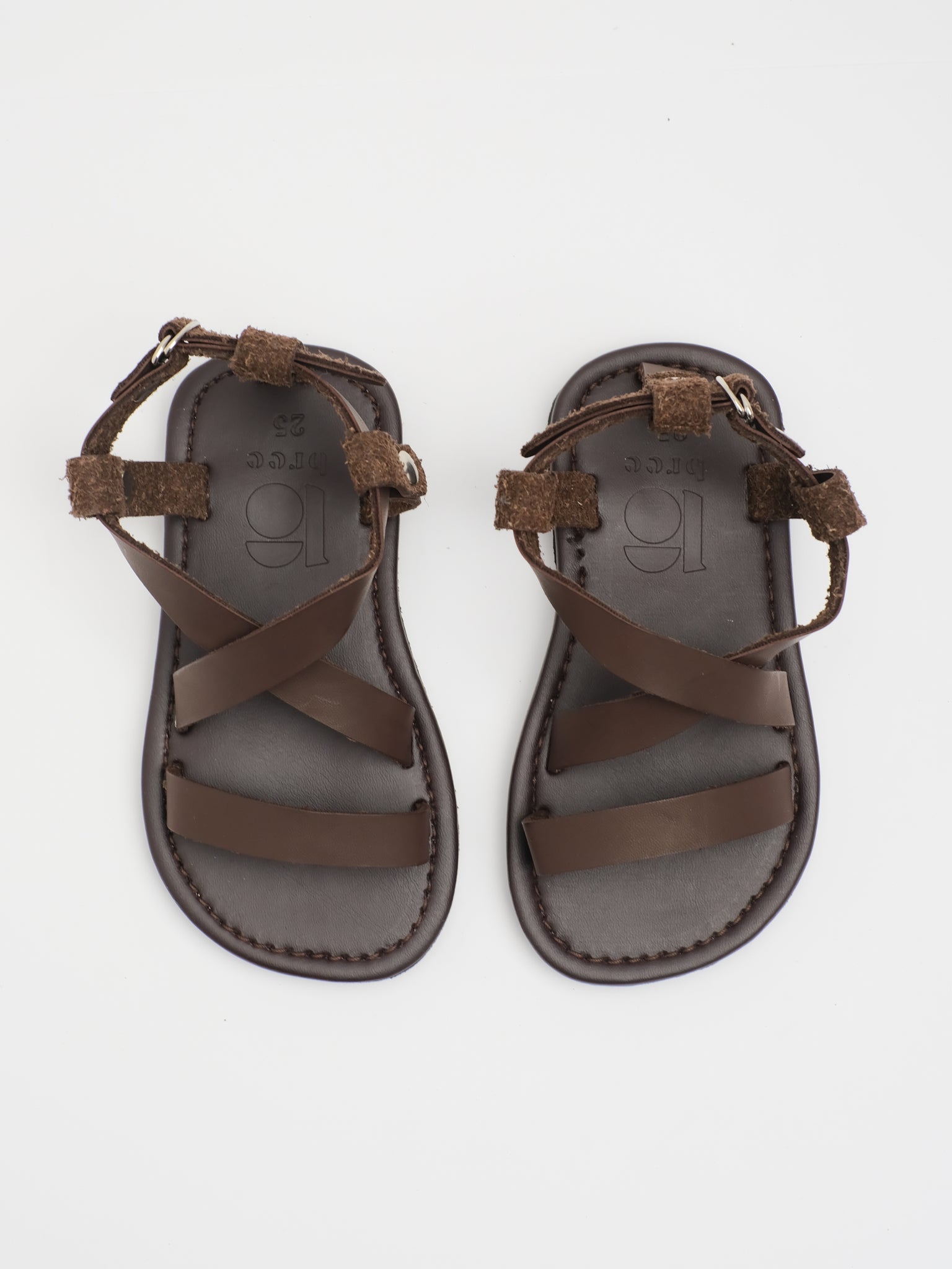 kids leather flip flops