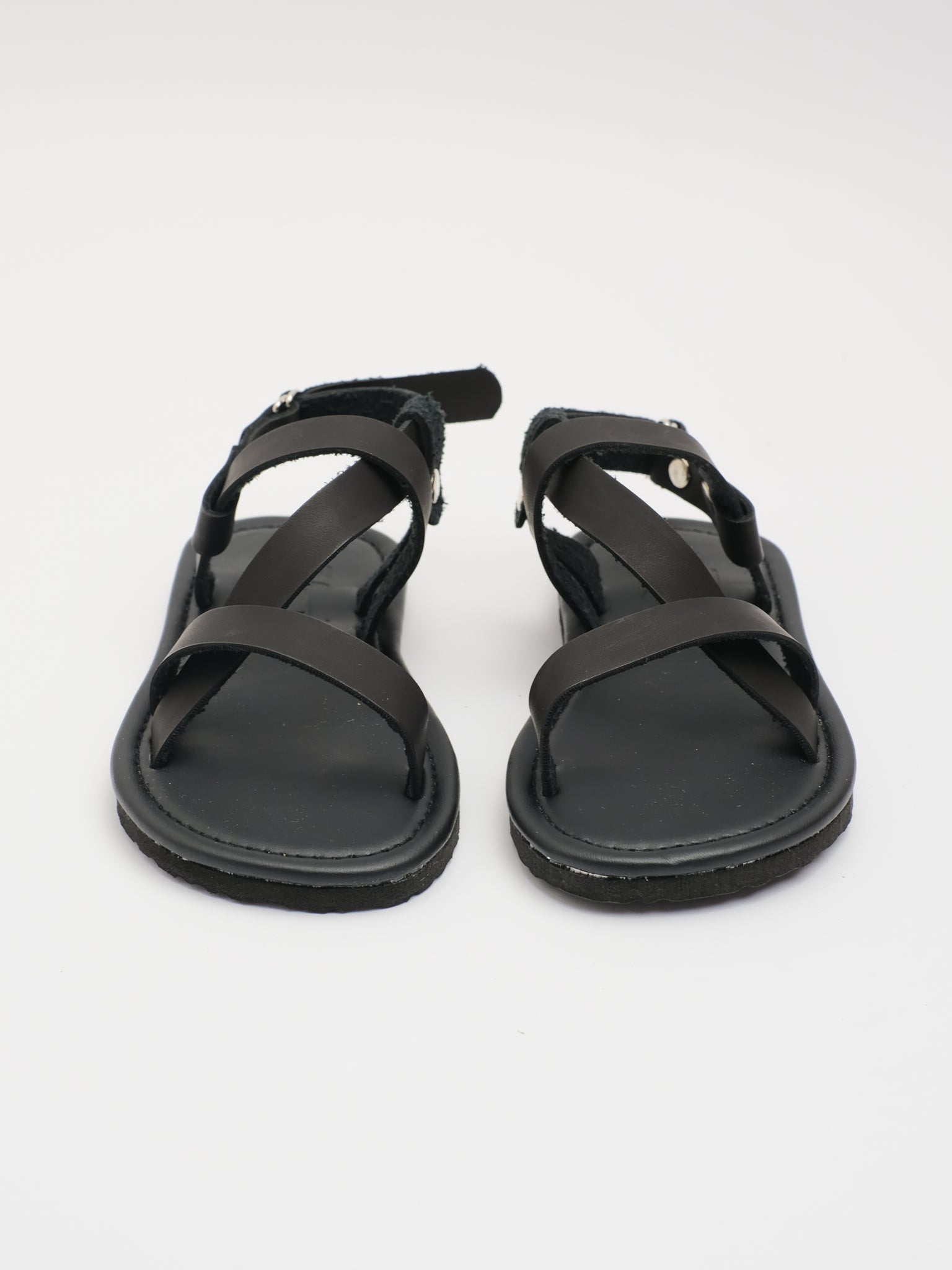 KIDS: FIN STRAP SANDAL (BLACK)