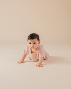 Babies: Sandar Rompers (Striped Pink)