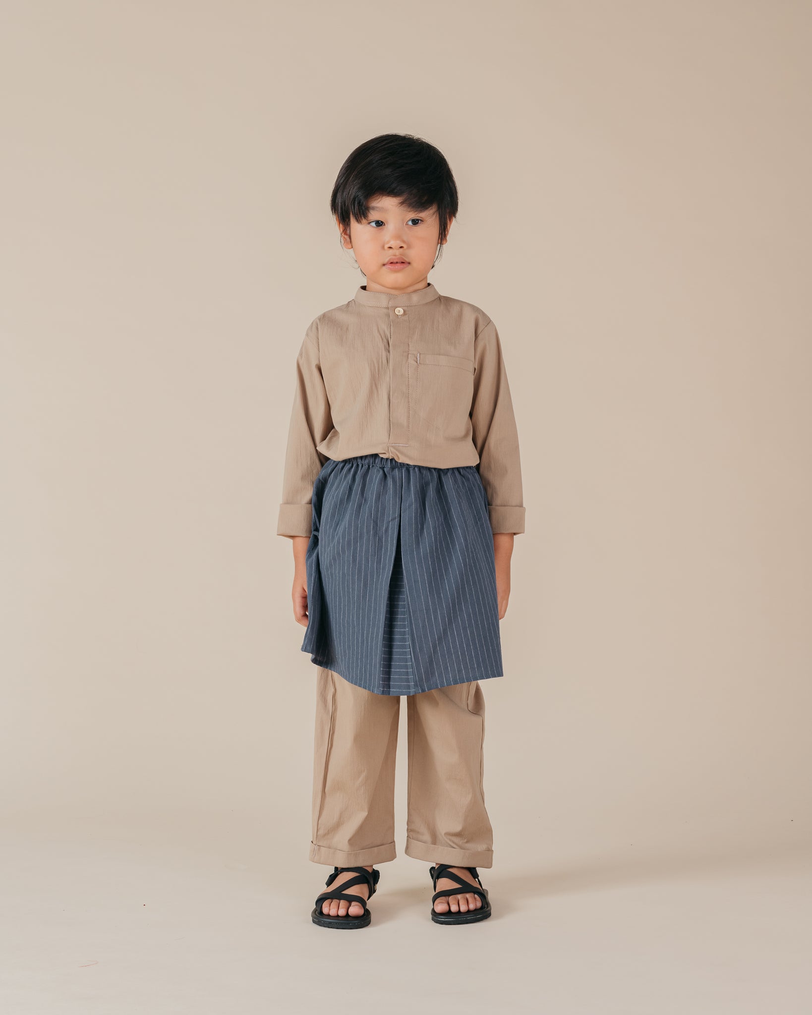 Kids: Erat Baju Melayu Set (Brown)