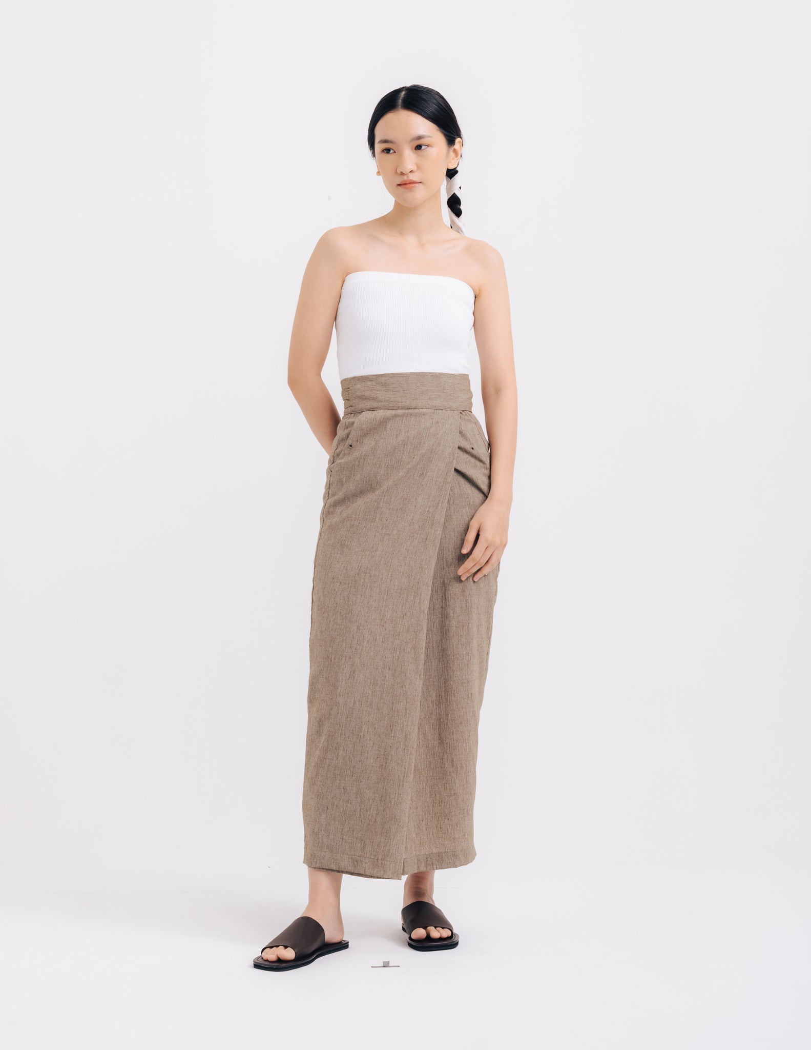 Women: Bungo Wrapped Sarung (Rusty Olive)