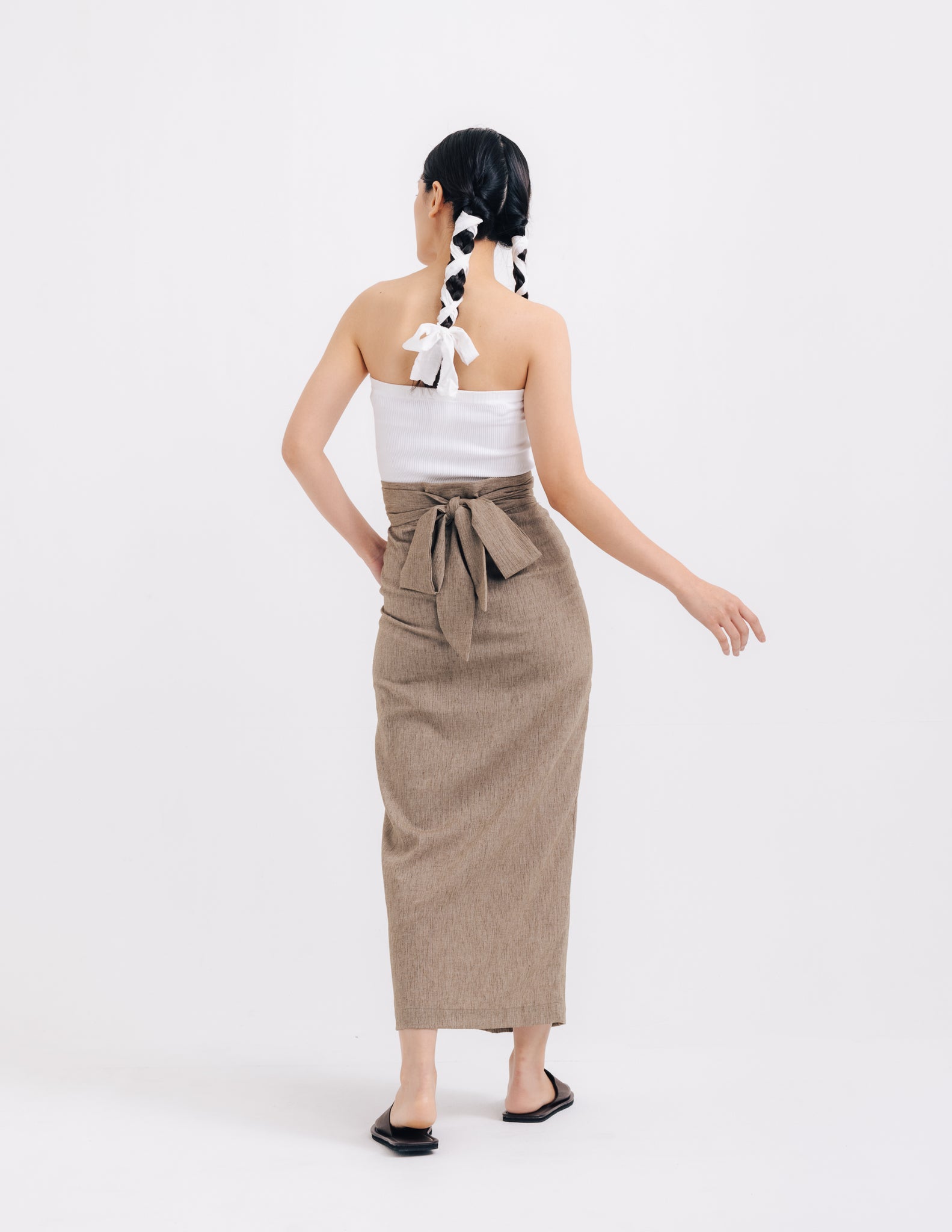 Women: Bungo Wrapped Sarung (Rusty Olive)