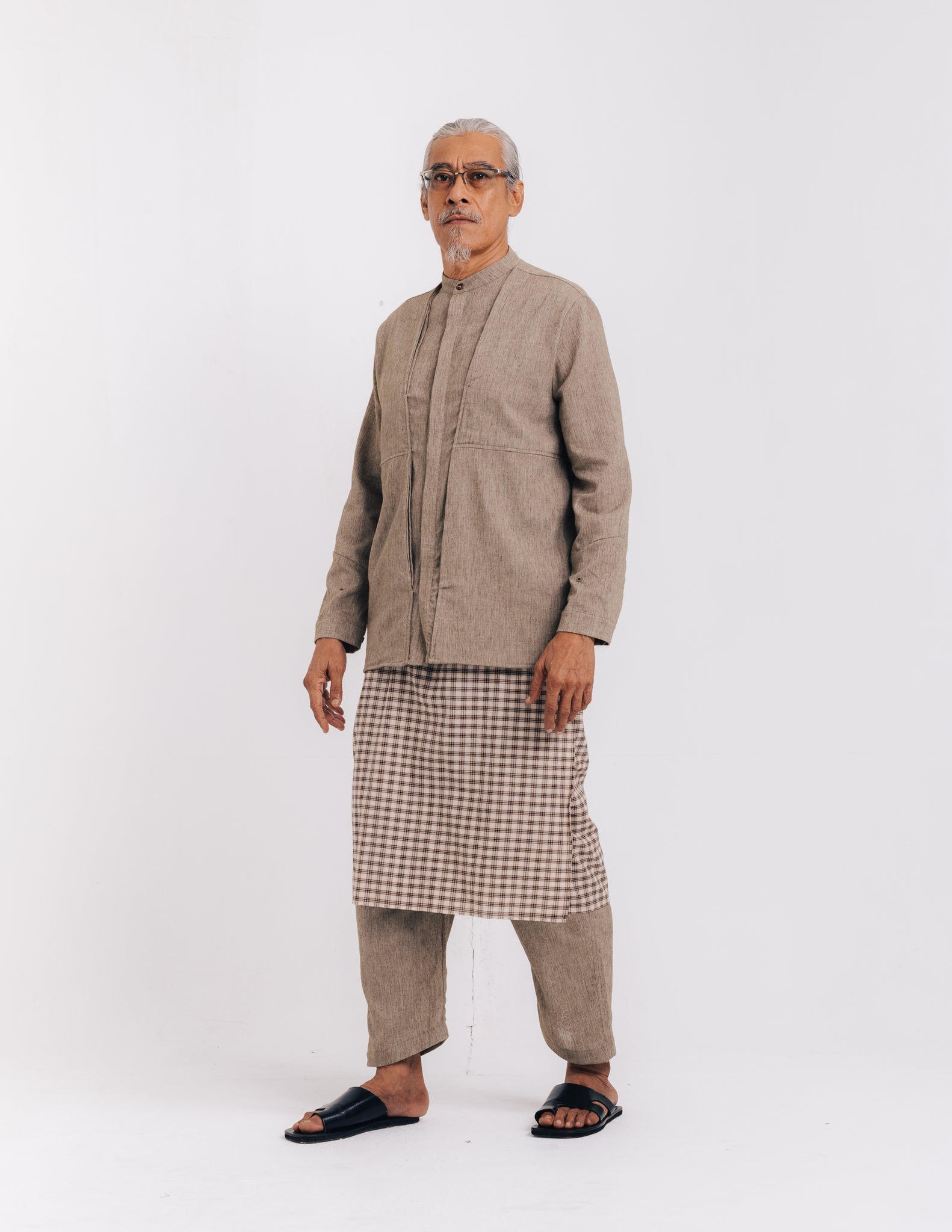 Men: Tanoh Vest Shirt (Rusty Olive)
