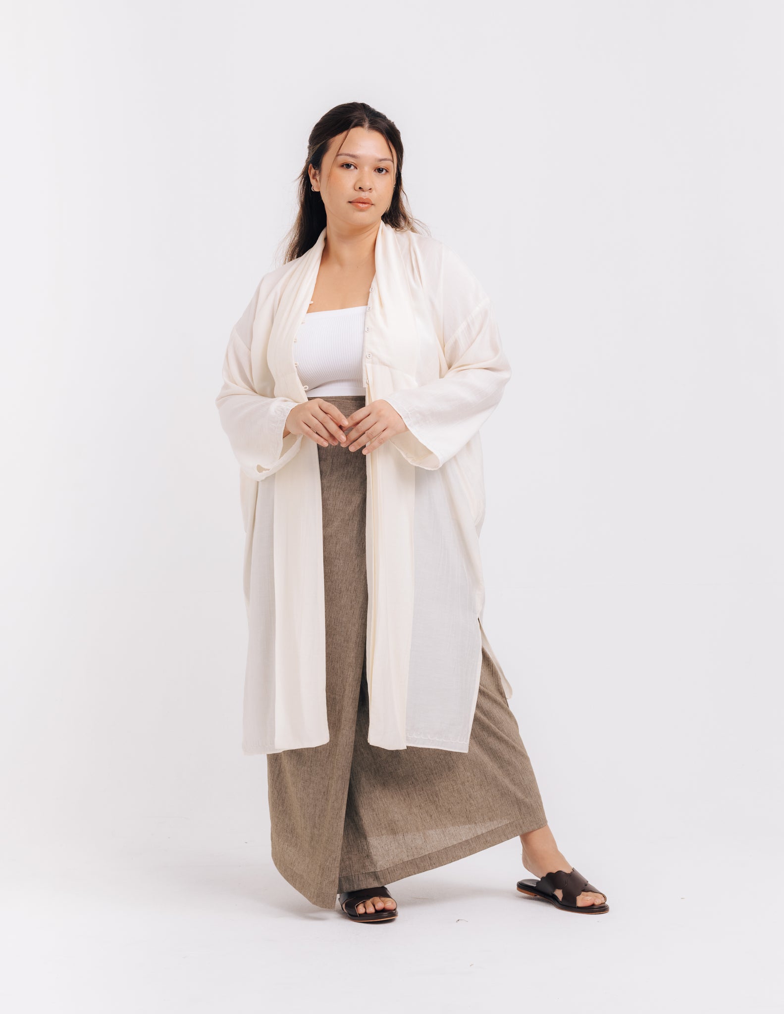 Women: Air Wrapped Kimono (Off White)