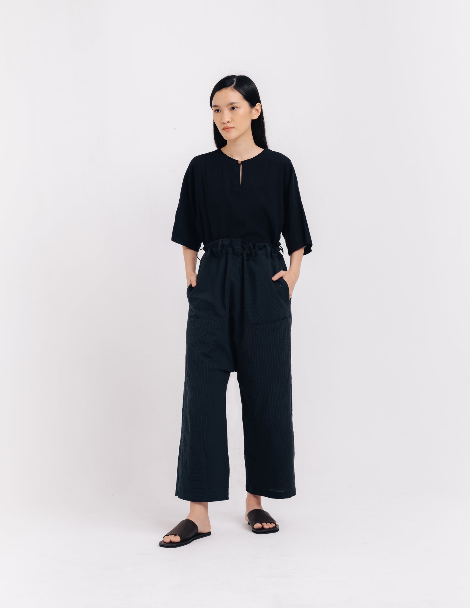Unisex: Sukma Drawstring Pants (Ash Navy)