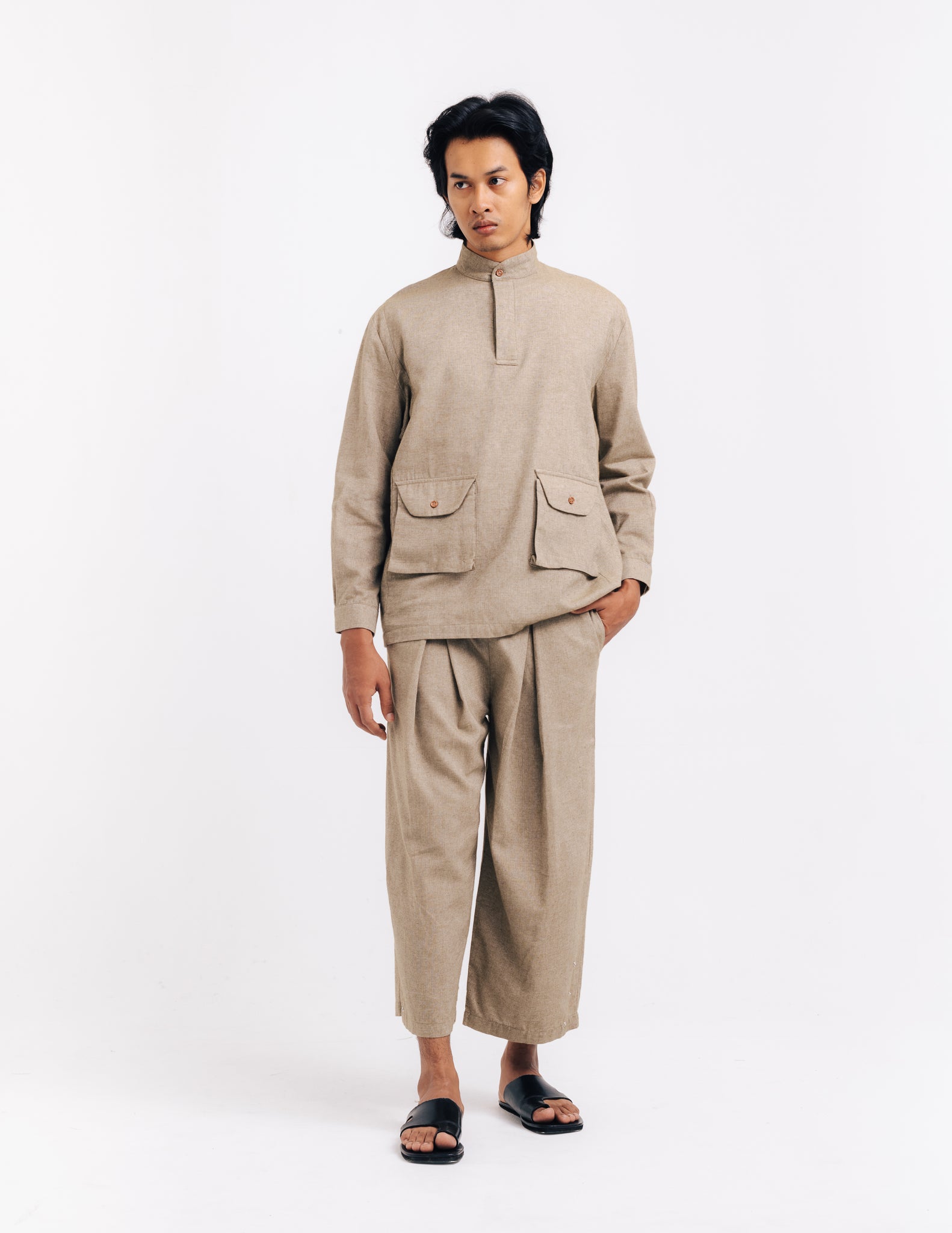 Men: Teladae Baju Melayu (Olive)