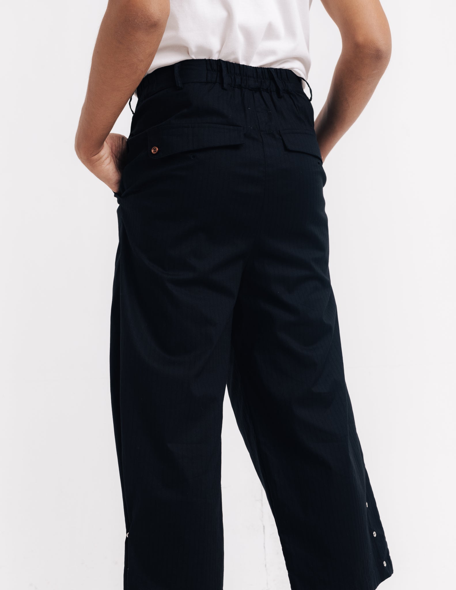 Men: Teladae Buttoned Pants (Black)