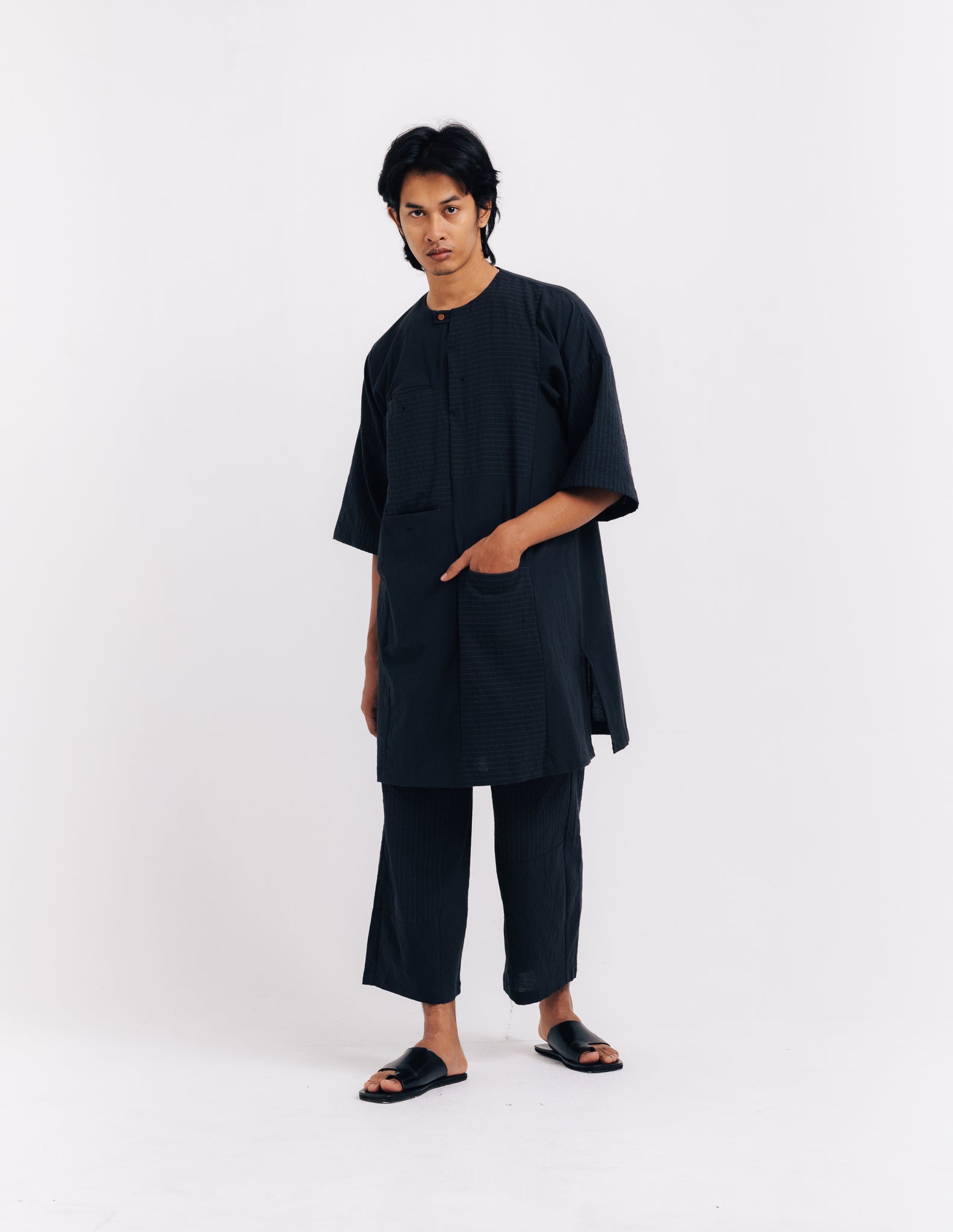 Unisex: Sukma Drawstring Pants (Ash Navy)