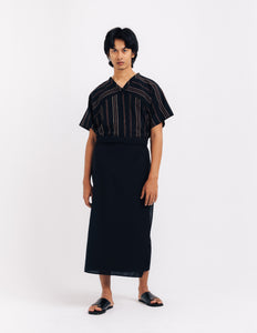 Unisex: Semangat Wrapped Samping/Sarung (Black)