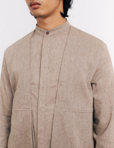 Men: Tanoh Vest Shirt (Rusty Olive)