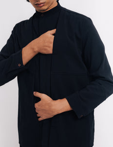 Men: Tanoh Vest Shirt (Black)