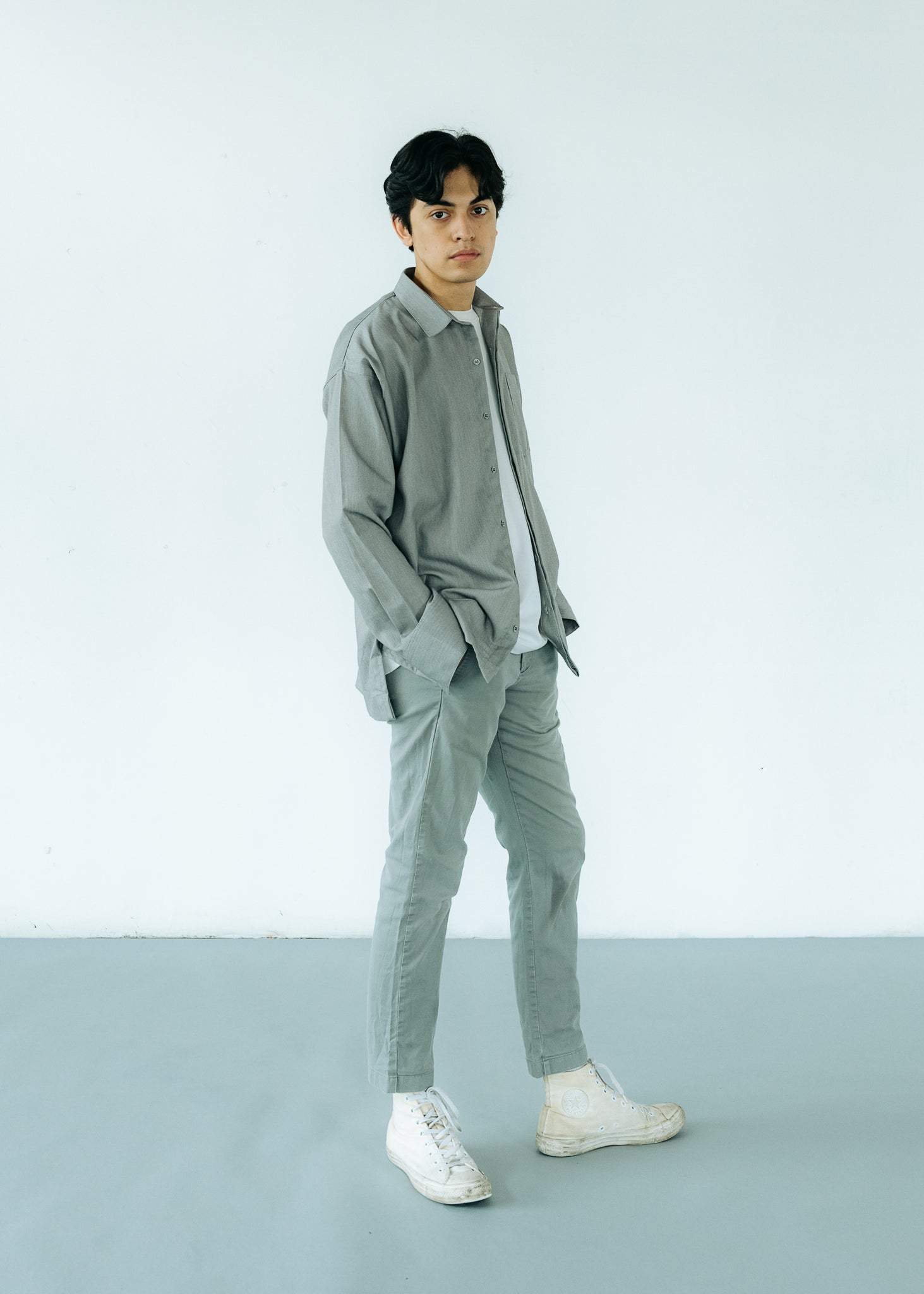 Unisex:  The Boyfriend Shirt (Grey)