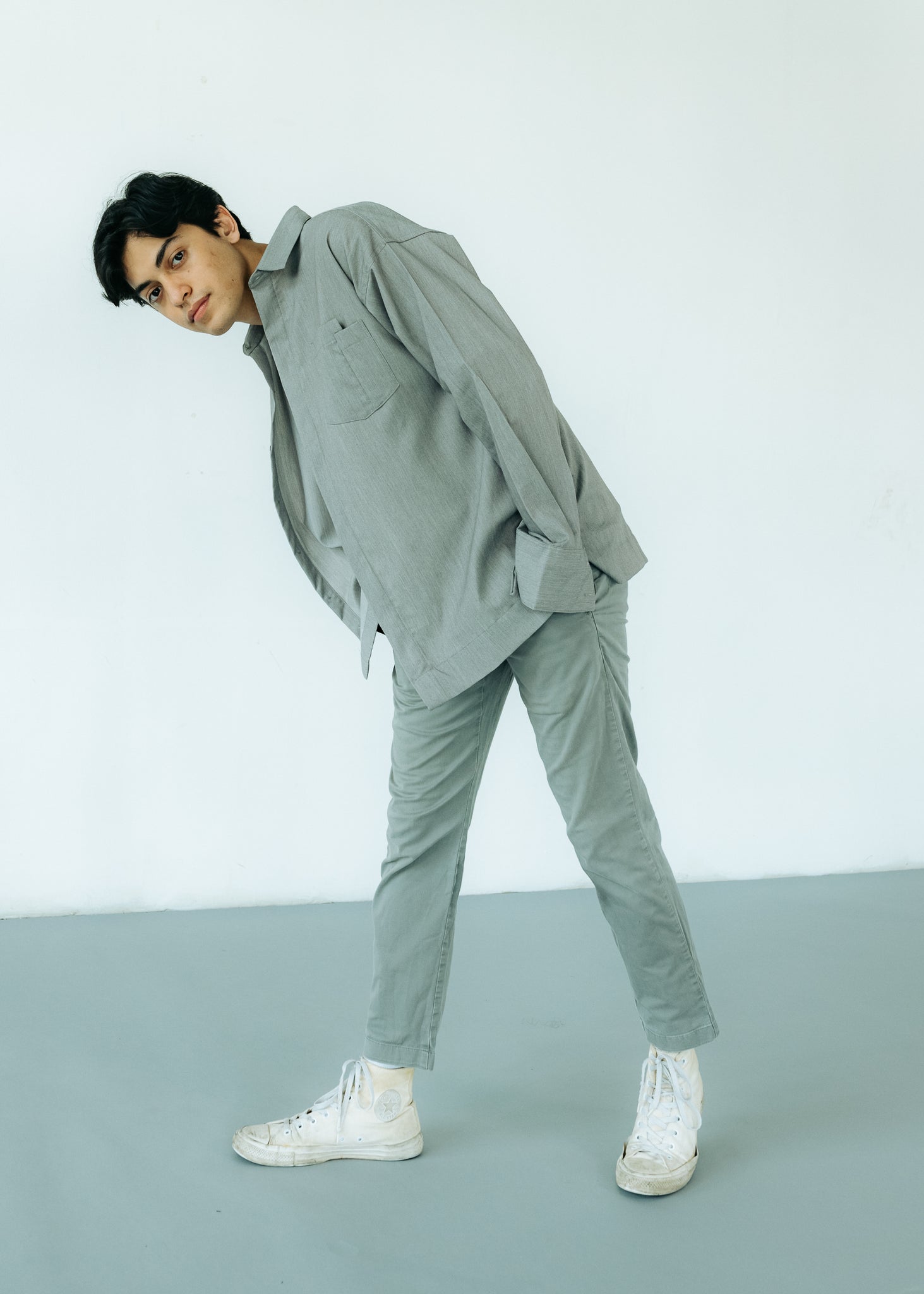 Unisex:  The Boyfriend Shirt (Grey)