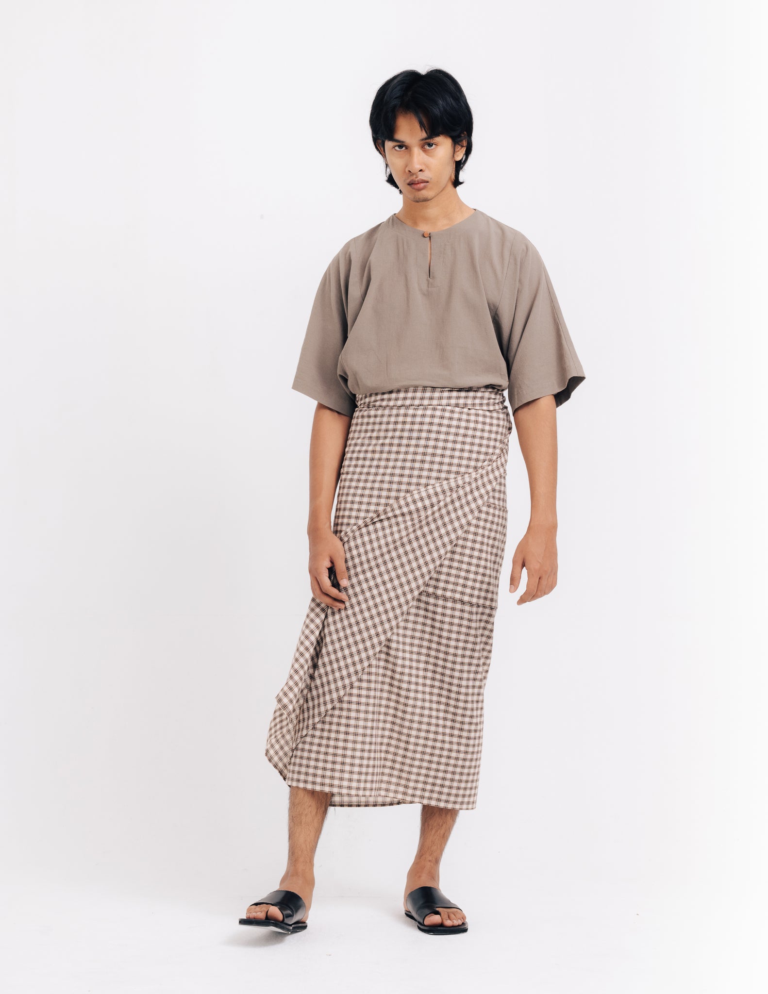 Unisex: Nyawo Keyhole Top (Rusty Olive)